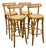Vintage Italian Bentwood and Cane Bar Stools, 1970s, Set of 4 For Sale