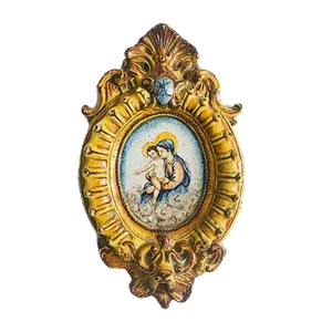 Antique Italian Ave Maria Majolica