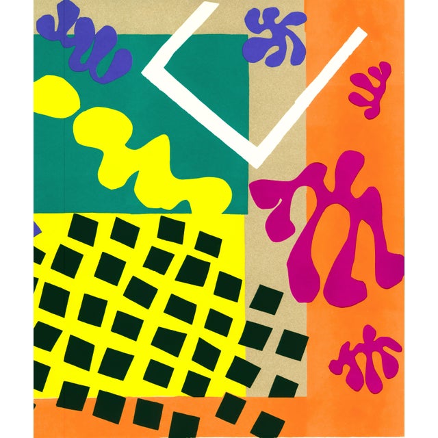 Abstract 1983 MoMA Edition Matisse Jazz Lithograph "Les Codomas" (Troupe of Acrobats) For Sale - Image 3 of 8