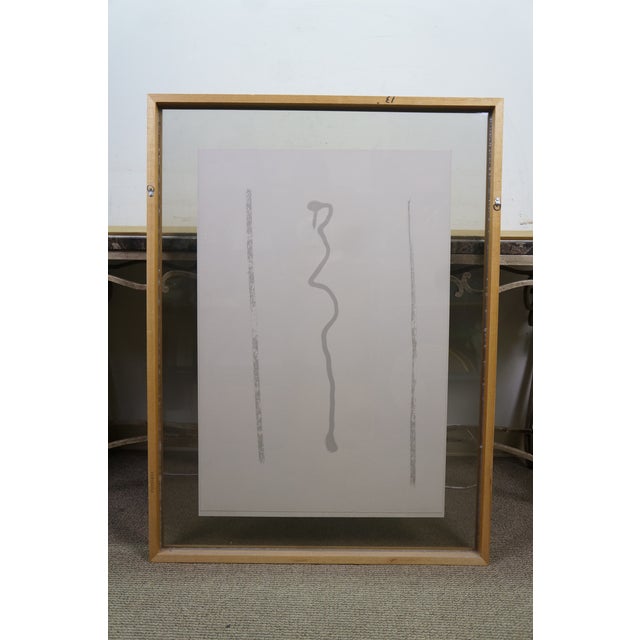 Max Hayslette Signed Abstract Winter Sunset Serigraph Print 44" For Sale - Image 13 of 15
