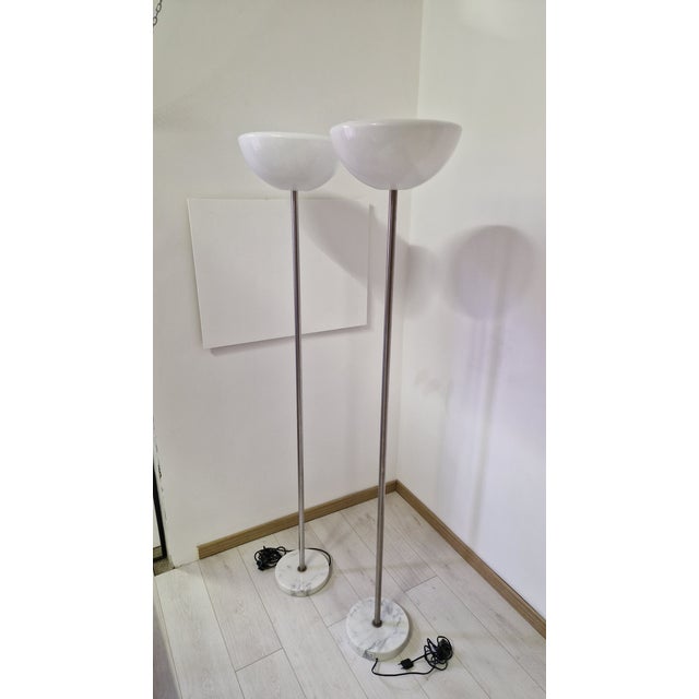 Papavero Floor Lamp by Achille and Piergiacomo Castiglioni for Flos, 1980s, Set of 2, in Very Good conditions. Designed...