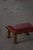 Mid-Century Danish Carved Oak Ottoman with Red Leather Seat, 1950s For Sale - Image 6 of 16