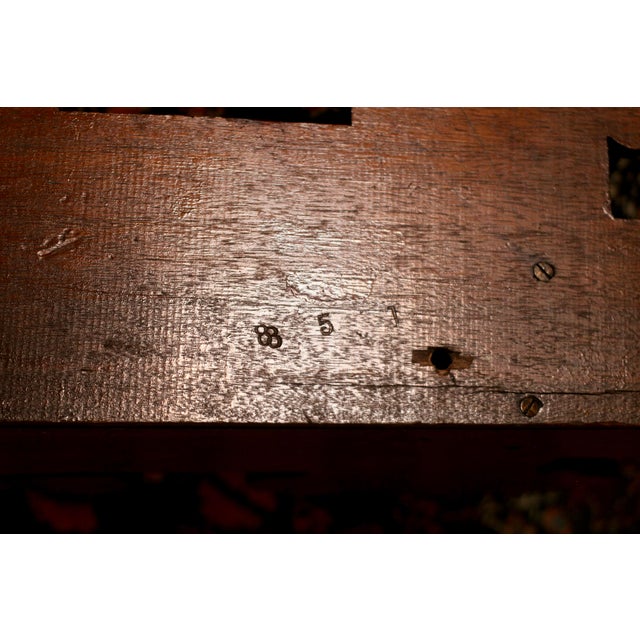 1920s Folk Art Dark Walnut Corner Shelf With Gothic Floral Details For Sale - Image 15 of 15