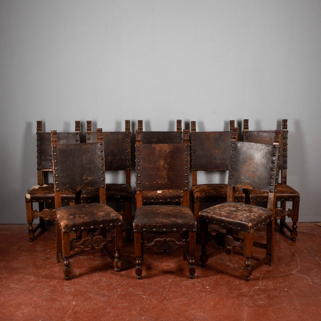 Renaissance Style Spool Chairs, Set of 8 For Sale - Image 16 of 18