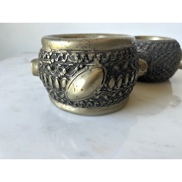 Vintage Pair of West African Manilla Currency Bracelets Pre-1940 For Sale - Image 11 of 11