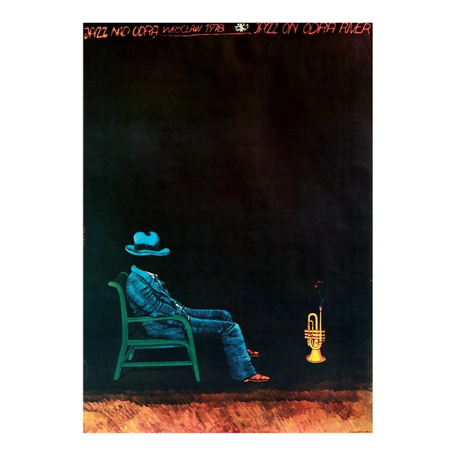 1978 Original Polish Jazz Poster, Jazz Nad Odra For Sale