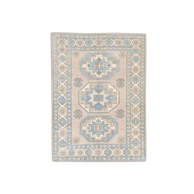 Vintage Turkish Oushak Rug 5'10" x 7'9" For Sale - Image 10 of 10