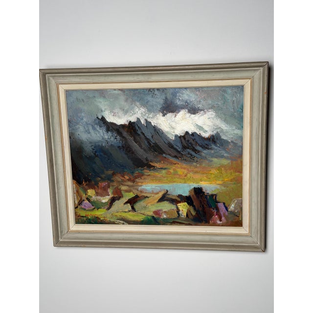 Erik Magnusson, Landscape, 1949, Oil on Panel, Framed For Sale - Image 10 of 18