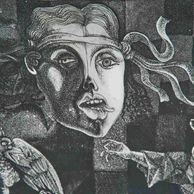 Bonora, Metaphysical Artwork, 1970s, Engraving For Sale - Image 4 of 7