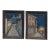 Vintage Folk Art European Night Street Scene Oil Paintings, Set of 2 For Sale