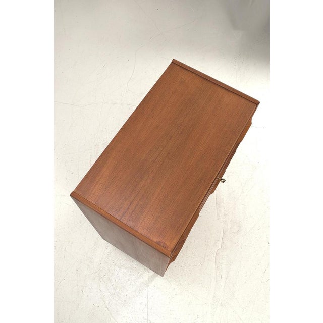 Brown Danish Teak Chest of Drawers For Sale - Image 8 of 9