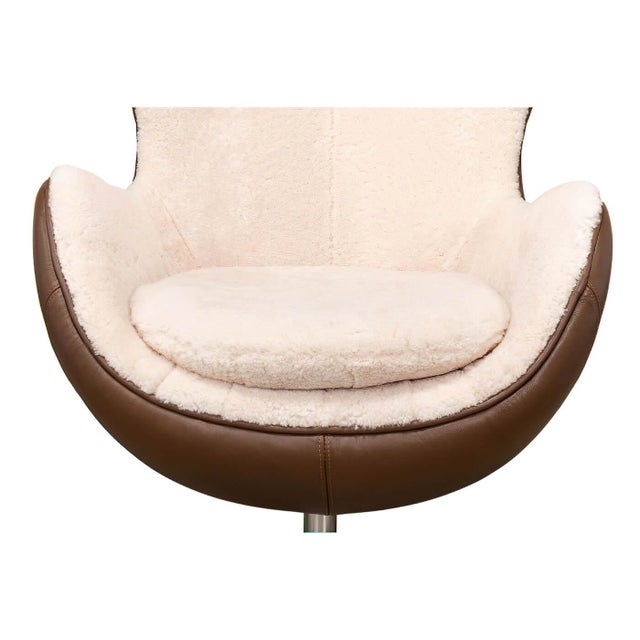 Mid Century Style Egg Chair For Sale In Raleigh - Image 6 of 7
