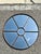 Mid 20th Century Vintage Wrought Iron Round Windowpane Mirror For Sale - Image 5 of 12