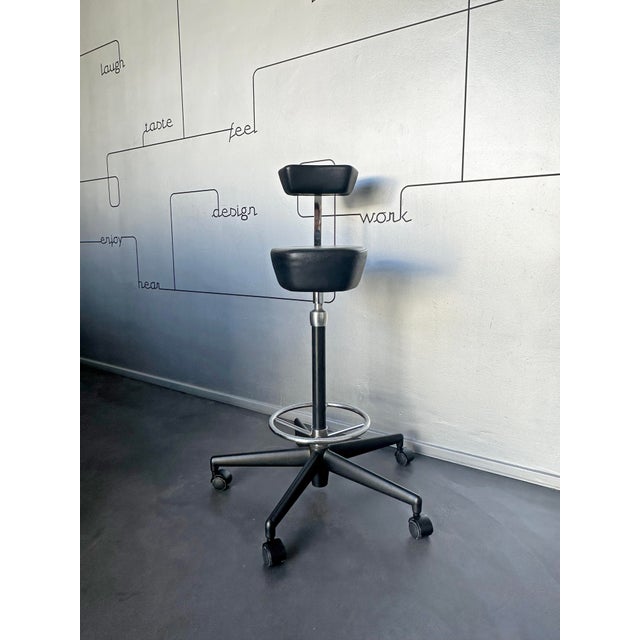 Mid-Century Modern Vintage Perch Stool by George Nelson for Vitra, 2003 For Sale - Image 3 of 14