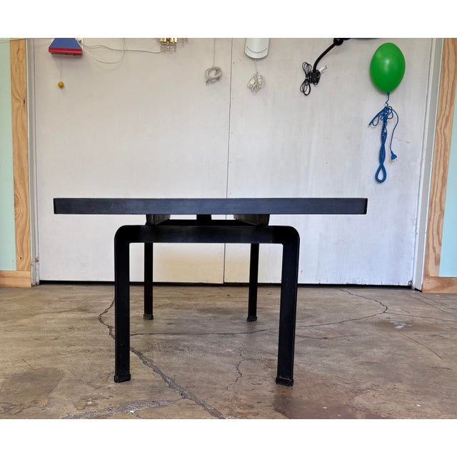 Vintage XL Coffee Table by Knud Michel With Metal Frame and Tiles For Sale - Image 11 of 12