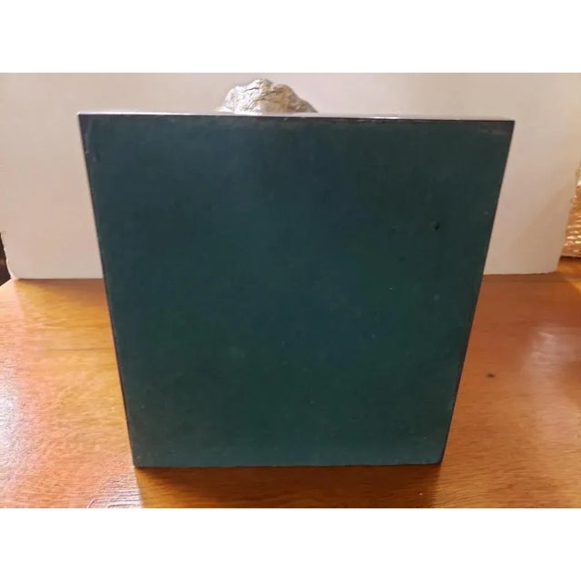 Copper Mid 20th Century Crying Israeli Woman in Veil Welded Copper Sculpture on Granite Base- Dorothy Robbins For Sale - Image 8 of 8