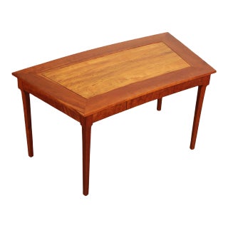 Studio Crafted Custom Quality Cherry One-Drawer Writing Desk For Sale