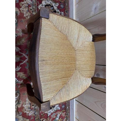Louis Philippe Walnut Straw Chairs, Set of 6 For Sale - Image 6 of 10