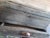 Early American document box as found. Lid opens to one concealment space. Below that is one shallow drawer and still below...