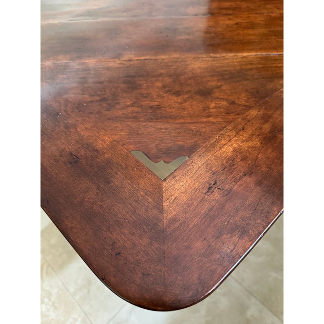 Emanuel Morez Country Trestle Wood Extension Dining Table For Sale - Image 12 of 18