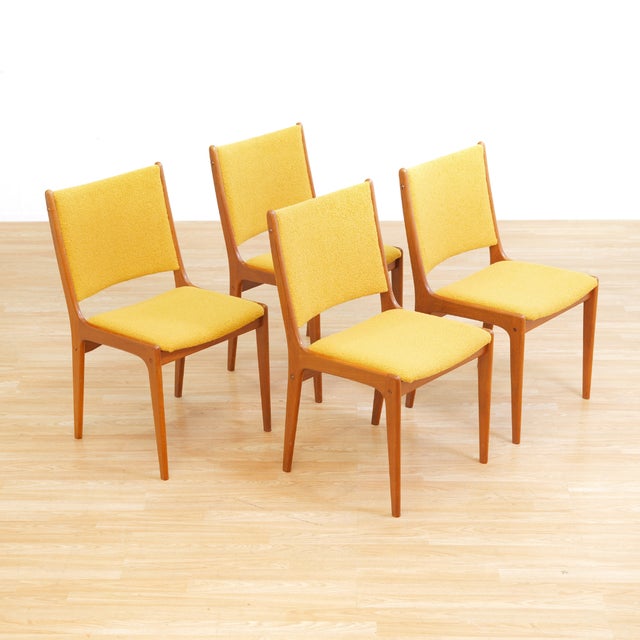 Wood Set of Four Mid Century Danish Dining Chairs For Sale - Image 7 of 10