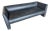Gary Lee for Niedermeier Black Leather Architectural Sofa, Mid-1990s For Sale