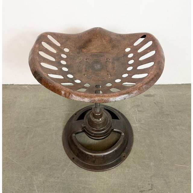 Vintage Industrial Swivel Chair, 1950s For Sale - Image 14 of 18