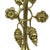 Art Nouveau Style Floral Table Lamp in Brass, 1950s For Sale - Image 10 of 16