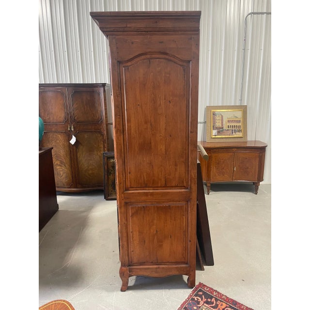 Wood Chaddock Furniture French Country Style Entertainment Armoire With Pocket Doors and Storage Drawers. For Sale - Image 7 of 7