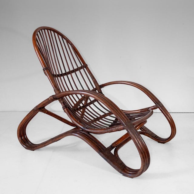 Mid-Century Modern Mid-Century Modern Bamboo Armchair by Tito Agnoli, 1960s For Sale - Image 3 of 18