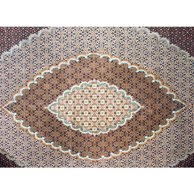 Vintage Persian Tabriz Rug For Sale - Image 9 of 15