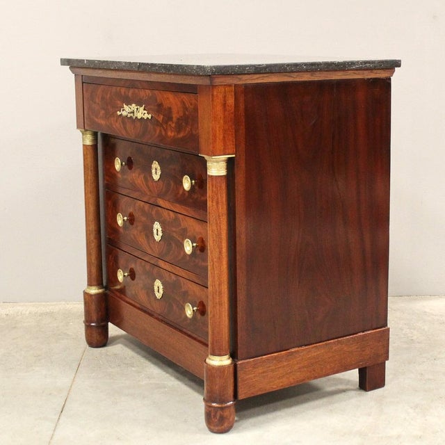 Empire Chest of Drawers, 19th Century For Sale - Image 3 of 13