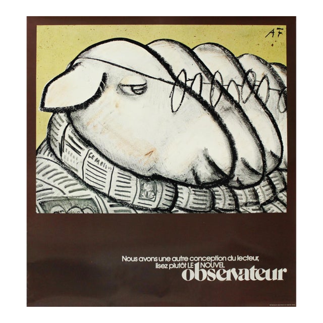 1994 Original French Poster, Le Nouvel Observateur (The 100 Best Posters Collection) For Sale