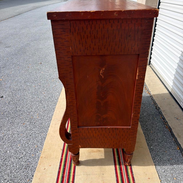 Mid 19th Century Antique Pennsylvania Grain-Painted Empire Chest of Drawers, Circa 1850s For Sale - Image 5 of 18
