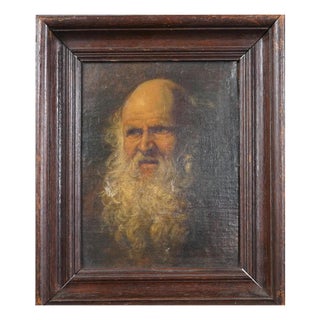 After Rubens, Portrait of a Bearded Man, 18th Century, Oil Painting on Panel, Framed For Sale
