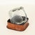 French Leather and Cut Crystal Ashtray attributed to Jacques Adnet, 1960s For Sale - Image 6 of 18