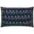 Indian Carnation-Delta Indigo/Brick Red Reversible Pillow Case For Sale - Image 3 of 4
