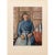 Royal Blue 1940s After Paul Cezanne "Woman in the Cafeteria", First Edition Swiss Full-Color Print For Sale - Image 8 of 8