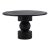 Modern Black Stack Pedestal Dining Table For Sale