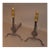 American Flametop Knife Blade Andirons of the 1740s For Sale