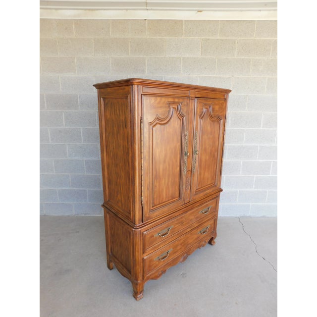 Drexel Heritage South of France Louis XV Style Wardrobe Chest Features quality crafted solid Wood construction, 3 Drawers,...