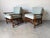 Coastal Vintage Rattan Bamboo Lounge Chairs With Cushions – A Pair For Sale - Image 3 of 18