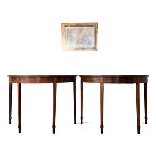 Pair of Antique Demi Lunes Circa 1800 For Sale
