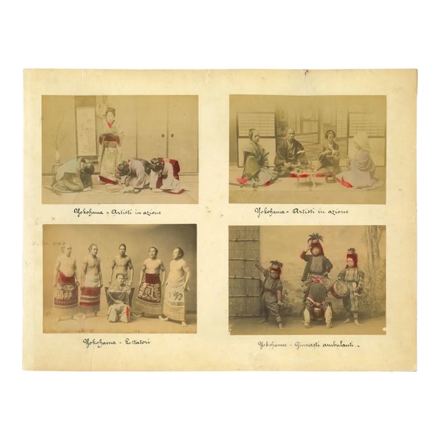 Unknown, Ancient Views of Yokohama, Vintage Album Print, 1890s For Sale