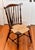 1940s Fruitwood Brace Back Windsor Rush Seat Side Chair For Sale - Image 4 of 8