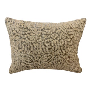Embroidered Anke Drechsel Pillow For Sale