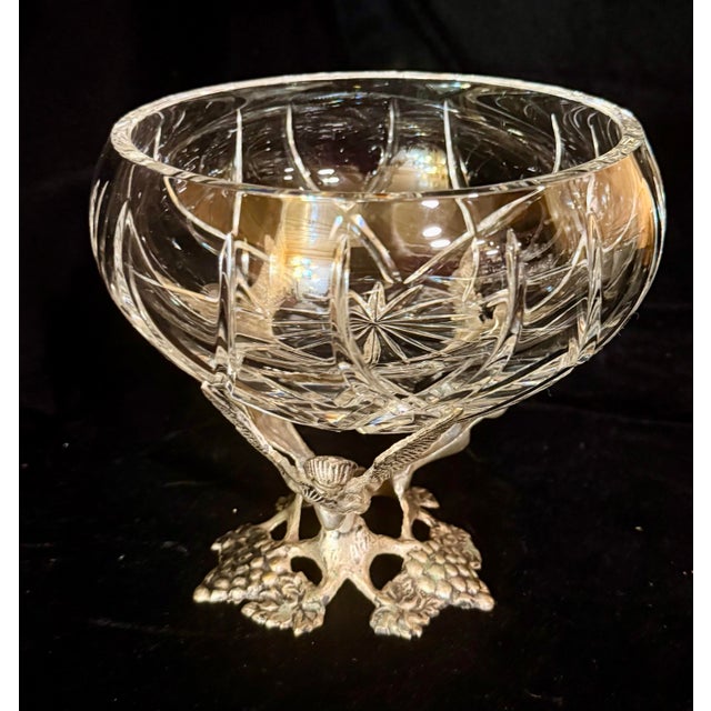 Transparent Antique Figural Silver-Plated Centerpiece Bowl For Sale - Image 8 of 12