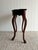 Vintage Mahogany Entry Console Table With Shaped Front and Brass Pull For Sale - Image 10 of 12