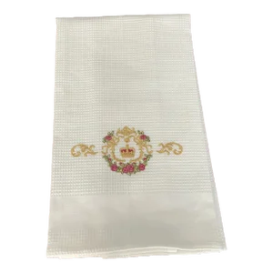 1970s White, Waffle, Weave Guest Towel