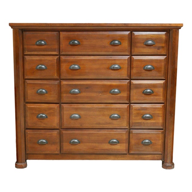 Late 20th Century 15 Drawer Mule Dresser For Sale